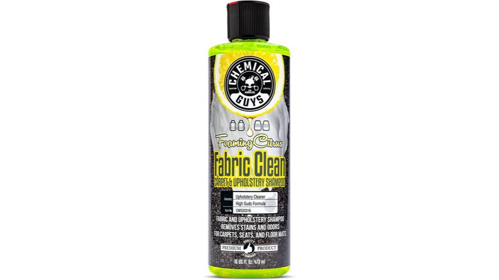 citrus fabric cleaner foam