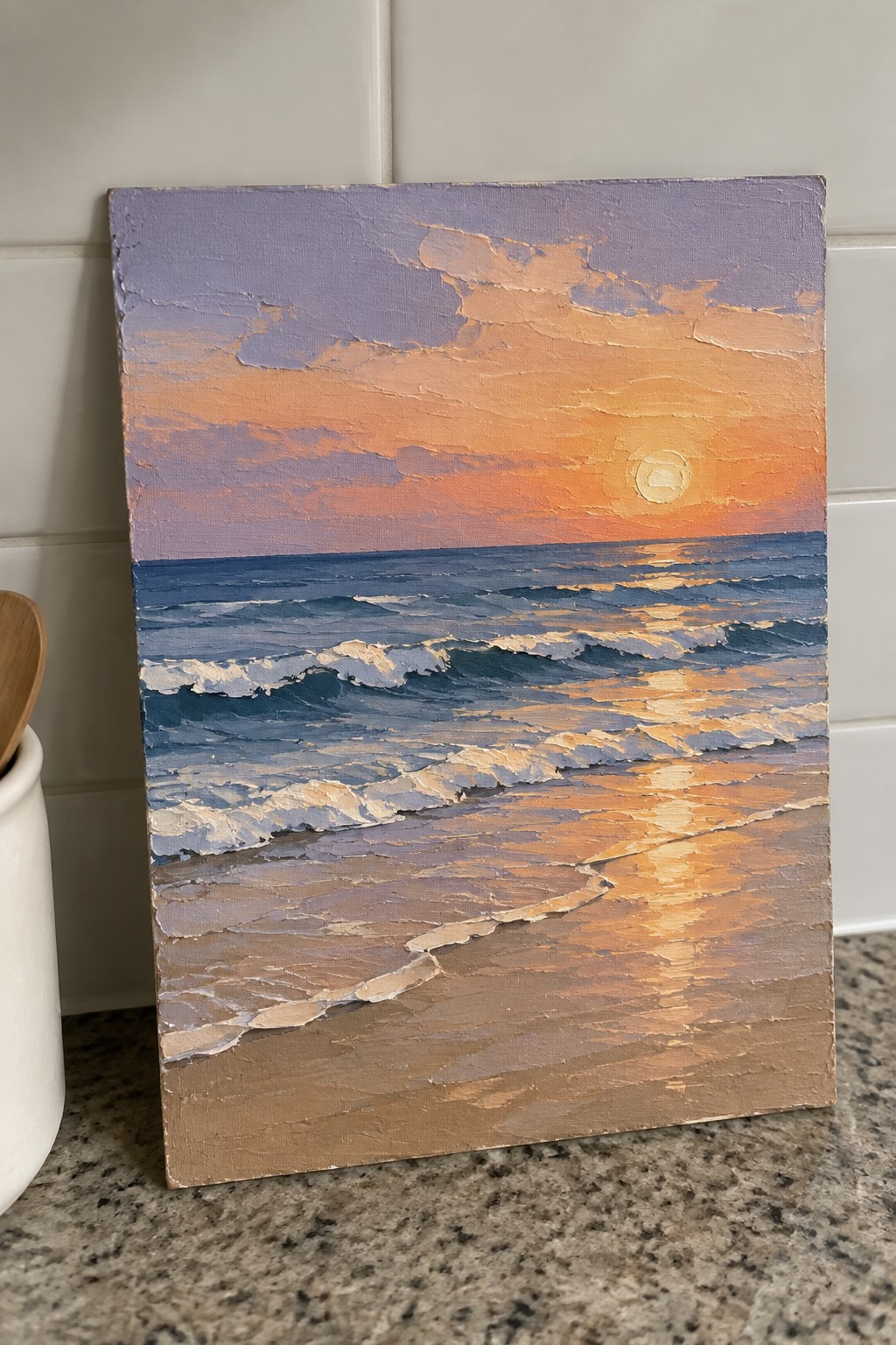 Simple Wave Motion 17 Textured Ocean Wave Acrylic Painting Ideas Using Palette-Knife ...